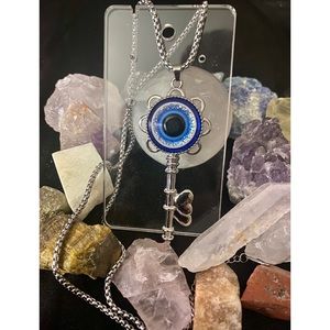 🪬 Evil Eye Necklace Stainless Steel 🧿